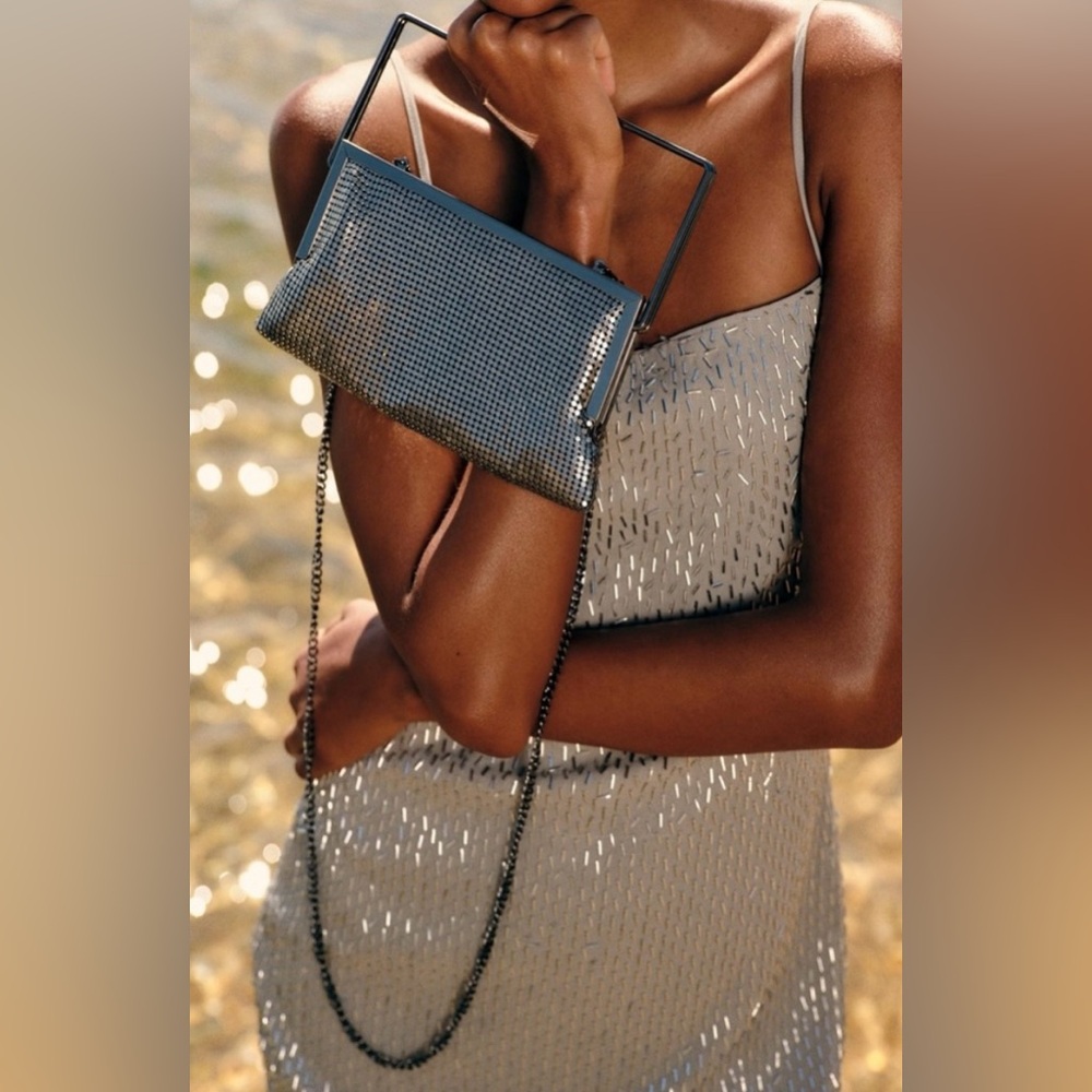 ZARA METAL MESH CROSSBODY BAG